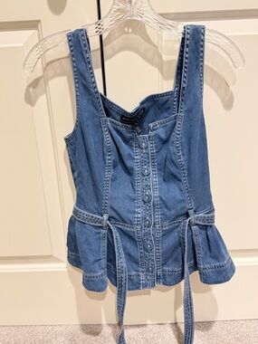 White House Black Market Denim Top